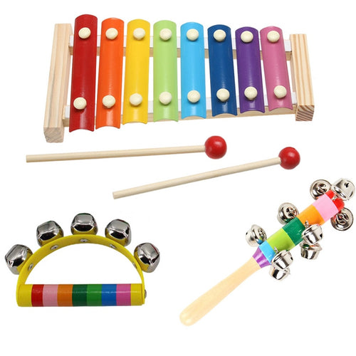 Percussion Kit Xylophone And Two Bell Shakers